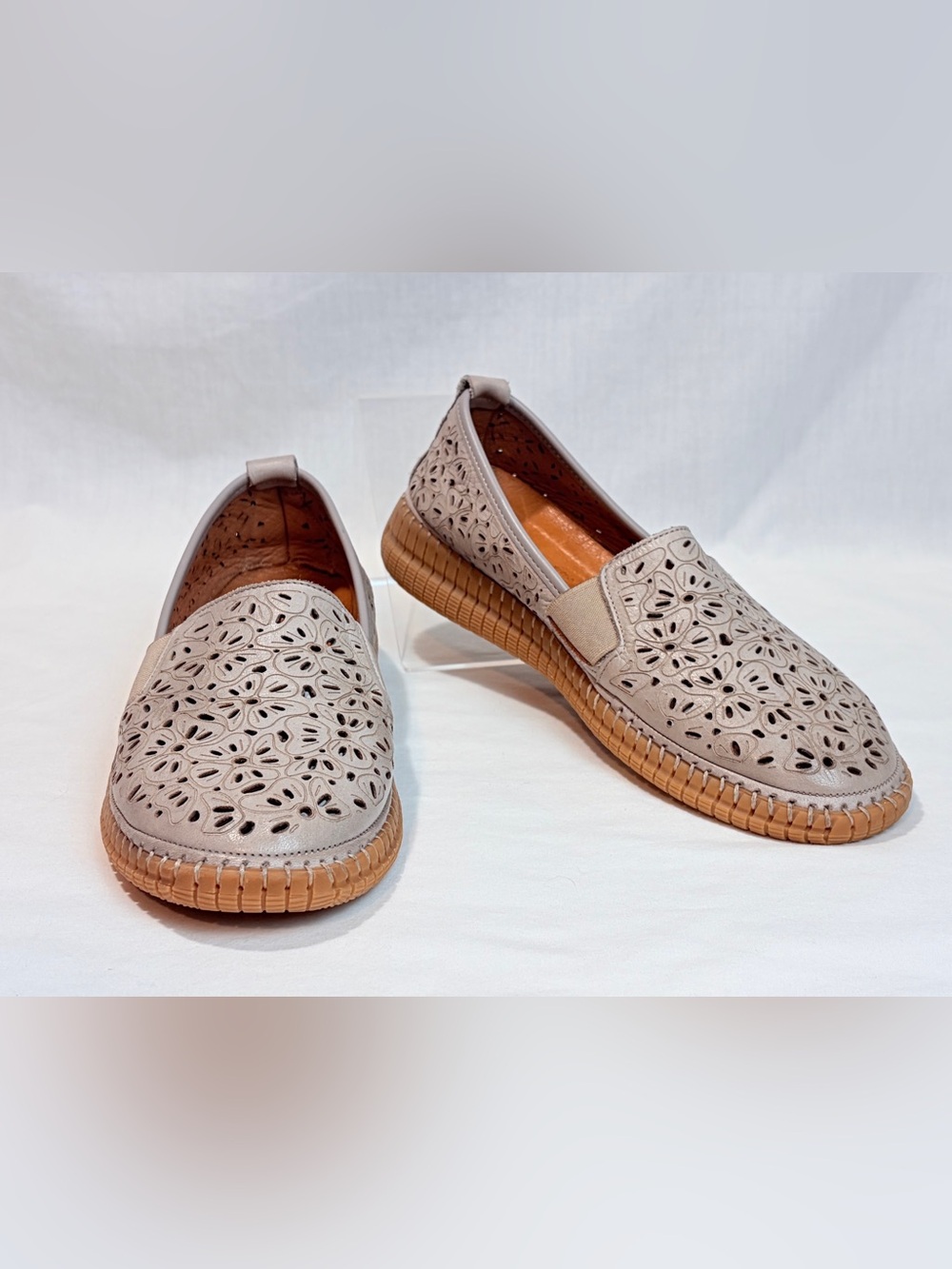 Spring Step Jookin women’s slip on in Taupe - Size 39